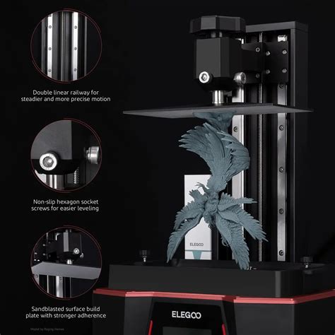 ELEGOO Saturn 2 Resin 3D Printer With 10 8K Mono LCD DC 3D Printers