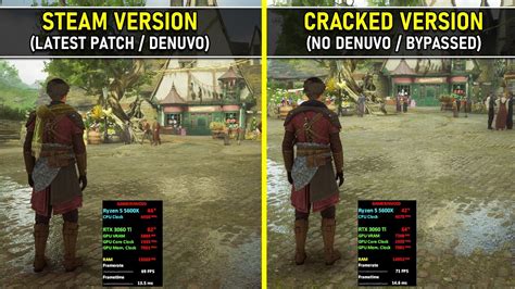 Hogwarts Legacy Steam Version Vs Cracked Version Denuvo Vs No