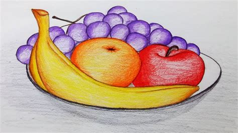 Food Plate Drawing at PaintingValley.com | Explore collection of Food ...