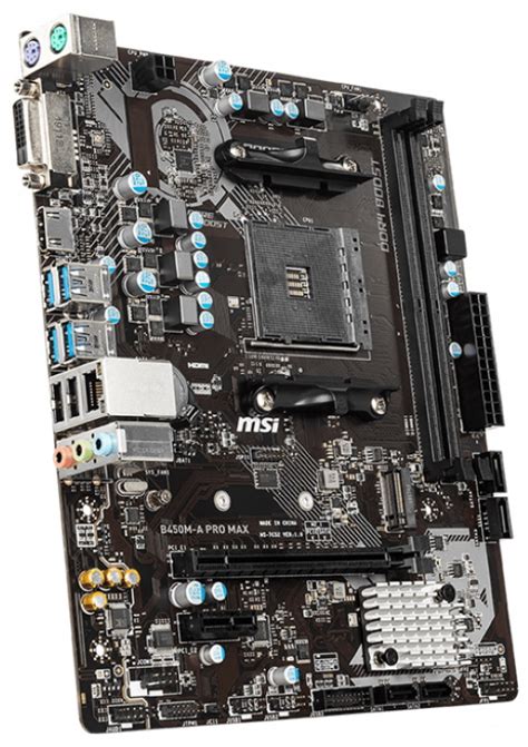 Placa Base MSI B450M A Pro Max MATX AM4 Versus Gamers