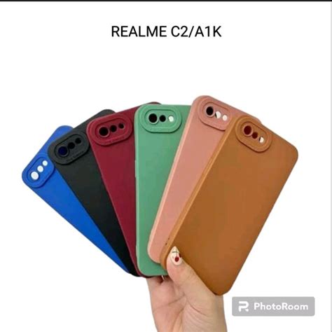 Jual Softcase Silikon Terbaru TIPE HP REALME C2 A1K Case Macaron Pro