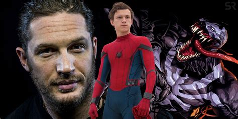 Venom Fan Art Imagines If Tom Hardy Caught Holland S Spider Man