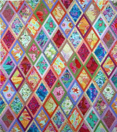 Kaffe Fassett Quilts Diamond Quilt Diamond Pattern Diamond Shapes Quilt Patterns Projects