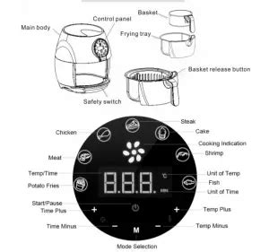 KITCHEN Couture Digital Air Fryer User Manual