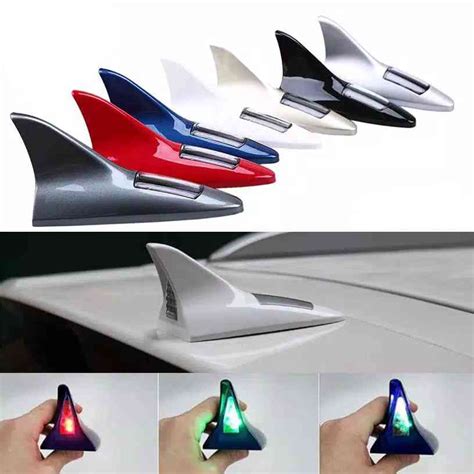 Jual Shark Fin Lampu Antena Mobil Led Rgb Tenaga Surya Panel Solar