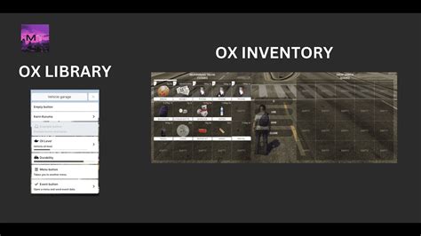 OX LIB And OX INVENTORY Redesigns YouTube