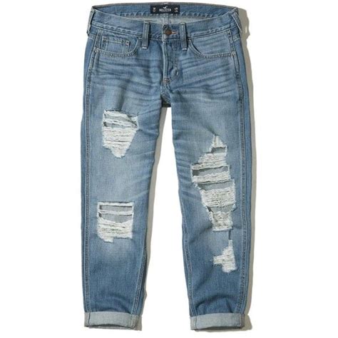 Hollister Low Rise Boyfriend Jeans Idr Liked On Polyvore