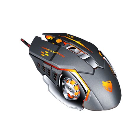 ergonomic gaming mouse Keybinds Rapid Fire Button Computer Gamer Mouse ...