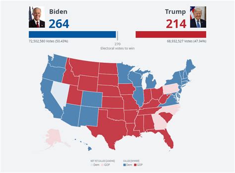 Election Maps Visualizing 2020 U.S. Presidential Electoral Vote Results