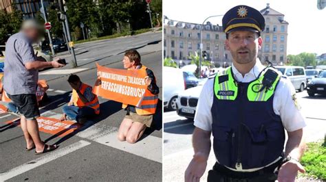 Gewalt gegen Klima Kleber steigt Polizei München reagiert mit Video