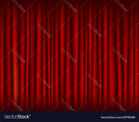 Red Curtain For Stage Seamless Texture Royalty Free Vector