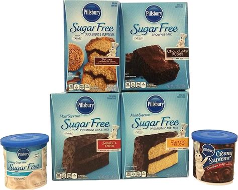 Amazon Pillsbury Sugar Free Cake Mix And Frosting Bundle