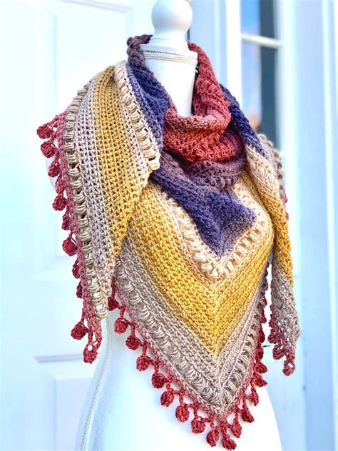 Crochet Triangle Shawl Pattern Crochet Shawl Pattern Shawl Etsy