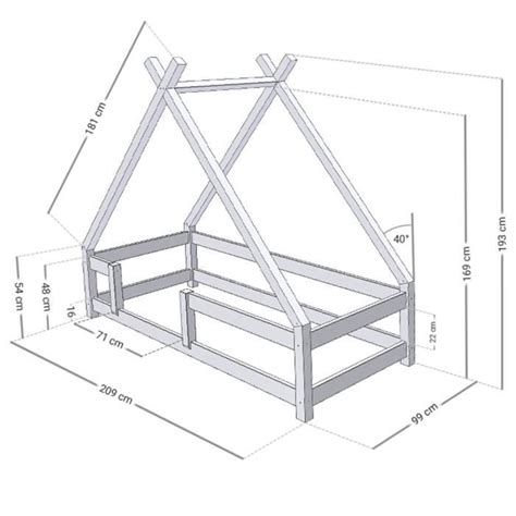 Bebeboutik Lit Cabane Enfant Generique Tahuka Bois Massif