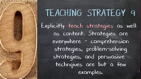 Top 10 Evidence Based Teaching Strategies Ppt