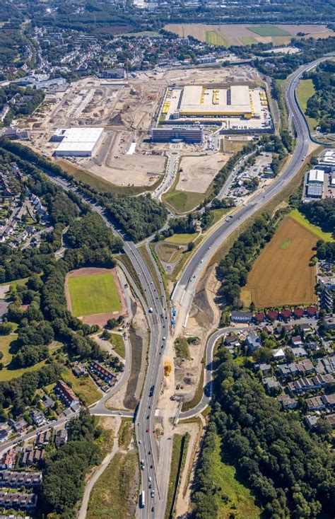 Bochum Aus Der Vogelperspektive Neubau Baustelle Im Gewerbegebiet