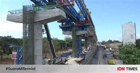 Tol Layang Makassar Masuki Tahap Akhir Pemasangan Balok Jembatan