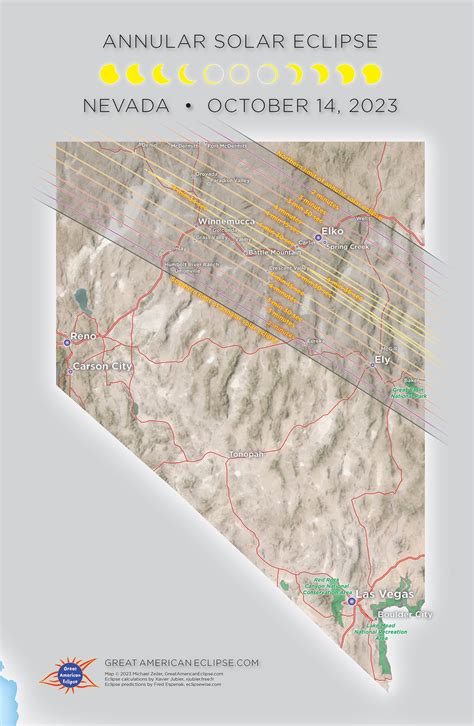 Annular solar eclipse 2023 Nevada — Great American Eclipse