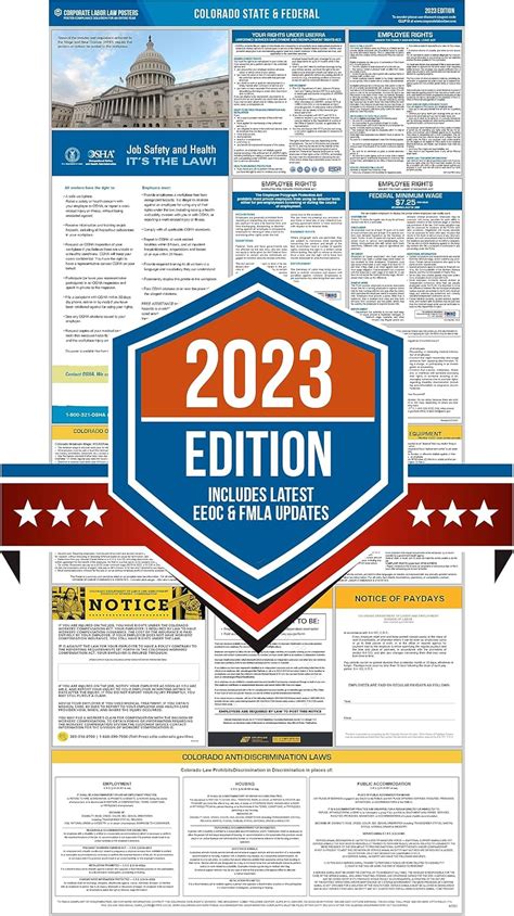 Corporate Labor Law Posters 2023 Colorado State And Federal