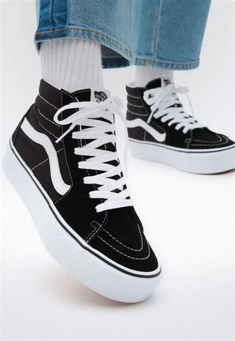 Deportivo De Mujer Negro VANS Ua Sk8 Hi Platform 2 0 Black True White