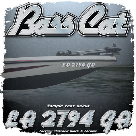 Bass Cat Domed Registration Factory Matched To Bass Cat Logo