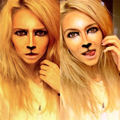 Halloween Makeup Lioness Lion Makeup For Halloween Lion Makeup