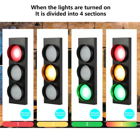 Homier Traffic Light Lamp Wall Decoration Retro Style Traffic Lamp Fun