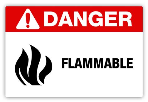 Danger - Flammable Label