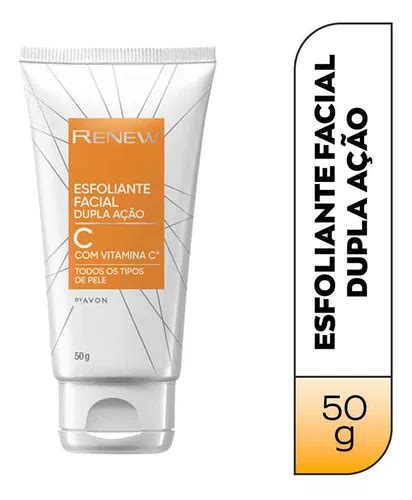 Renew Esfoliante Facial Dupla Ação Vitamina C 50g Avon MercadoLivre