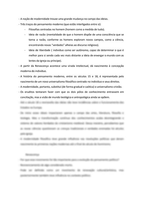 SOLUTION Teoria Pol Tica Moderna Resumo Renascen A E Humanismo Studypool