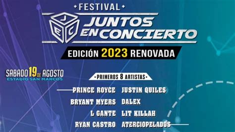 Festival Juntos En Concierto Es Cancelado Y Productora Encargada Del Evento Se Declara En