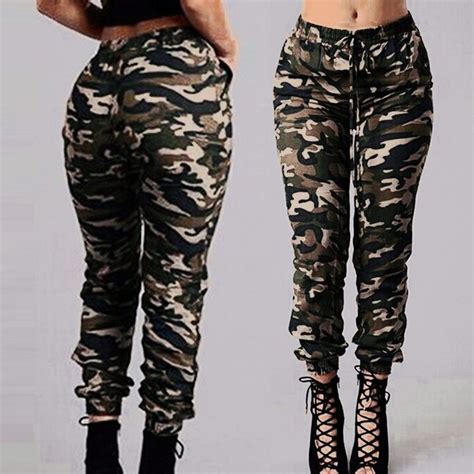 Pantalon Sexy Femmes Camouflage Militaire Armée Vert Slim Rouge Achat