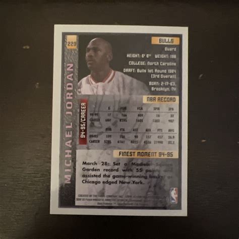 Topps Finest Michael Jordan Chicago Bulls With Coating Ebay