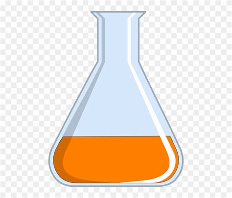 Erlenmeyer Flask Fluid Chemistry Orange Media Chemistry Clip Art