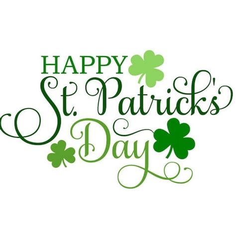 Happy St Patricks Day Svg Lucky Svg Shamrock Svg Digital Etsy