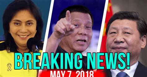 BREAKING NEWS TODAY MAY 07 2018 ROBREDO SINUMBATAN DUTERTE ADMIN