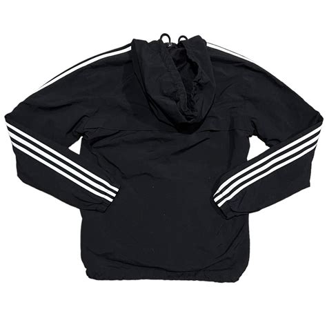 Adidas Mens Black And White Jacket Depop