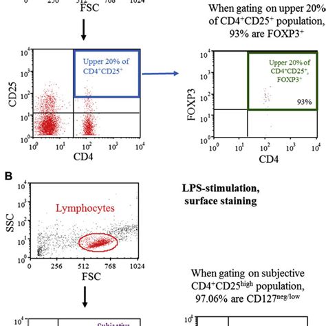 Fig E Gating Strategies For Flow Cytometry A Assessing Treg Cell