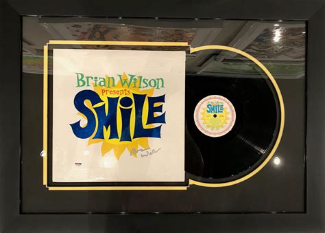 Brian Wilson Presents Smile Album Cover And Vinyl Set Up Signed By