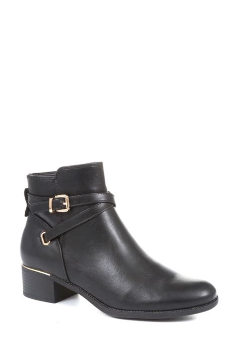 Buy Pavers Black Buckle Ankle Boots From Next Ireland