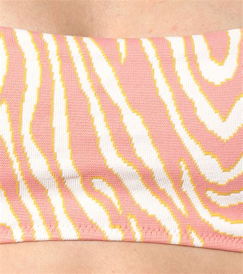 Cape Town Zebra Print Bikini Top In Pink Heidi Klein Mytheresa