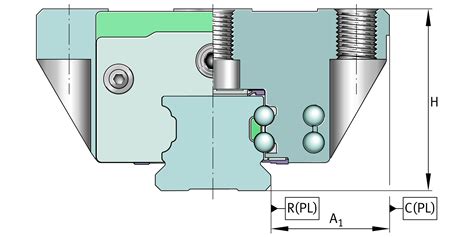 Four Row Linear Recirculating Ball Bearing And Guideway Assemblies