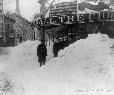 Blizzard of 1888 - Piles of Snow