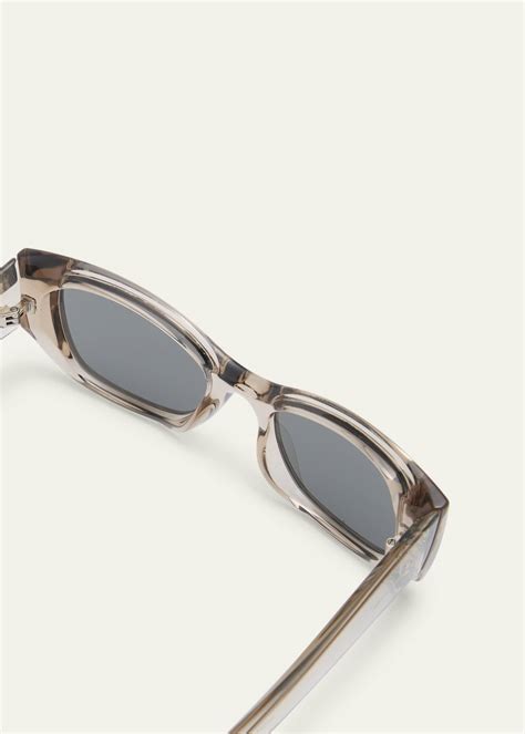 Saint Laurent Logo Acetate Cat-Eye Sunglasses - Bergdorf Goodman