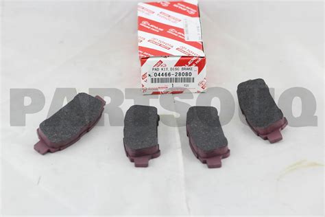 Genuine Toyota Pad Kit Disc Brake Rear Ebay