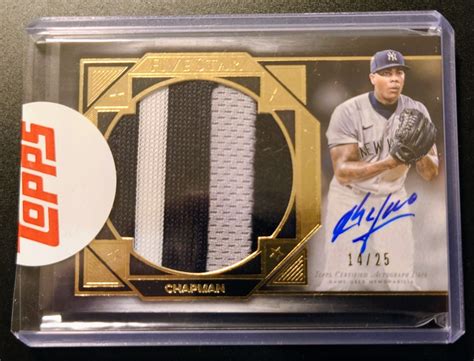 Mlb Topps Five Star Jumbo Patch Relic Auto Aroldis