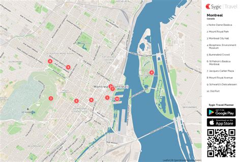 Montreal Tourist Attractions Map