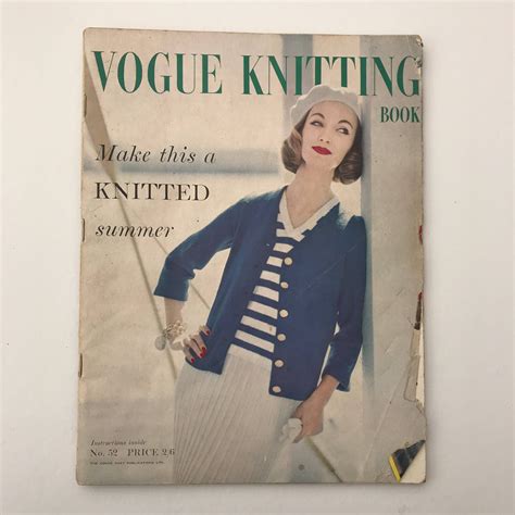 Vintage Vogue Knitting S Vogue Knitting Book Etsy Knitting