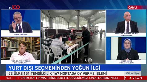 TV100 on Twitter Prof Dr Tanju Tosun 14 Mayıs seçimlerinin