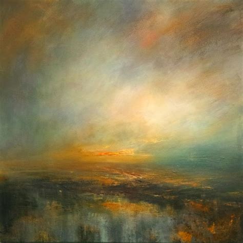 Sunrise Across Burbage Moor | Landscape art painting, Abstract art landscape, Abstract landscape ...